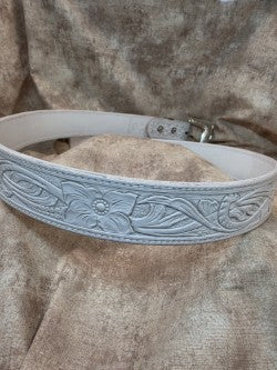 Hard to find! White Western Belt, Size 36