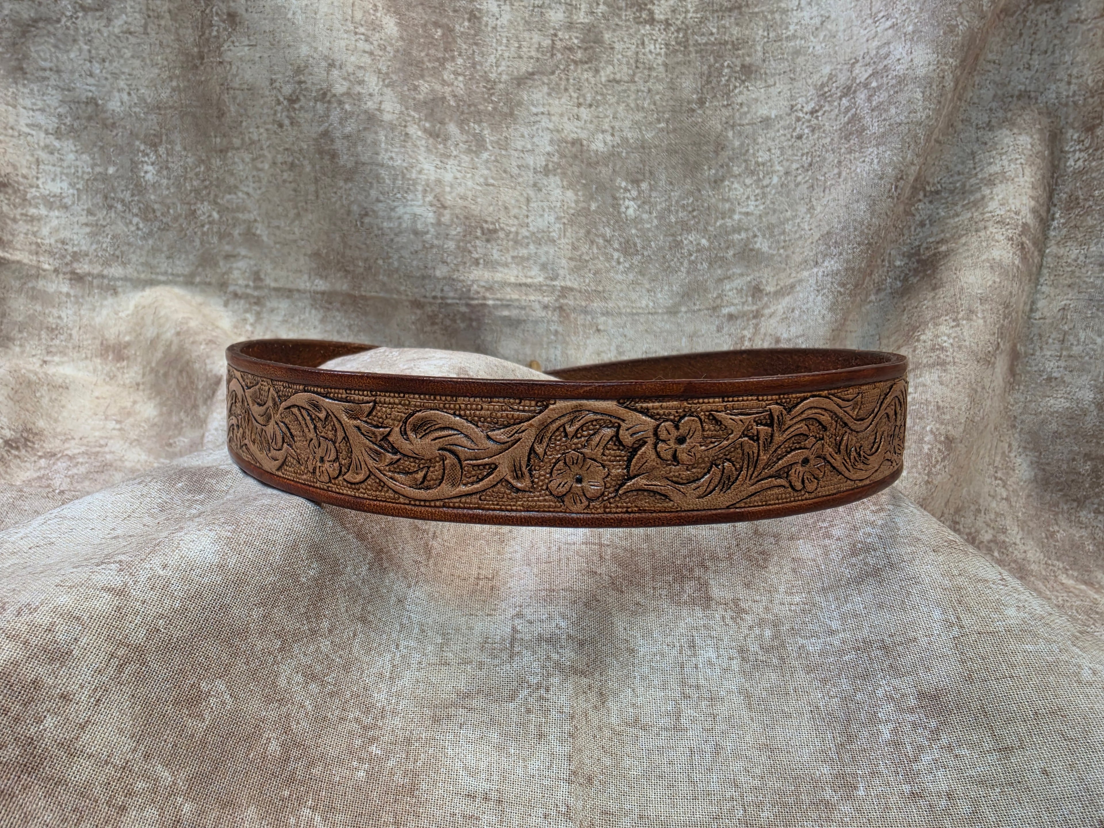 Large Dog Collar, Western Floral