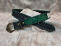 Celtic Inspired, Western Buck Stitched Belt, Size 36"