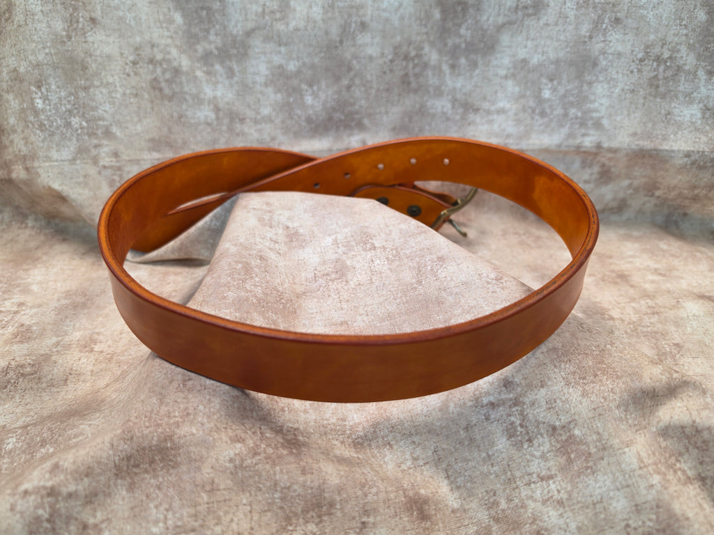 Beautiful Complete Hand Made Classy Light Brown Belt. Size 34".